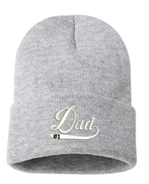 #1 Dad Cuffed Beanie