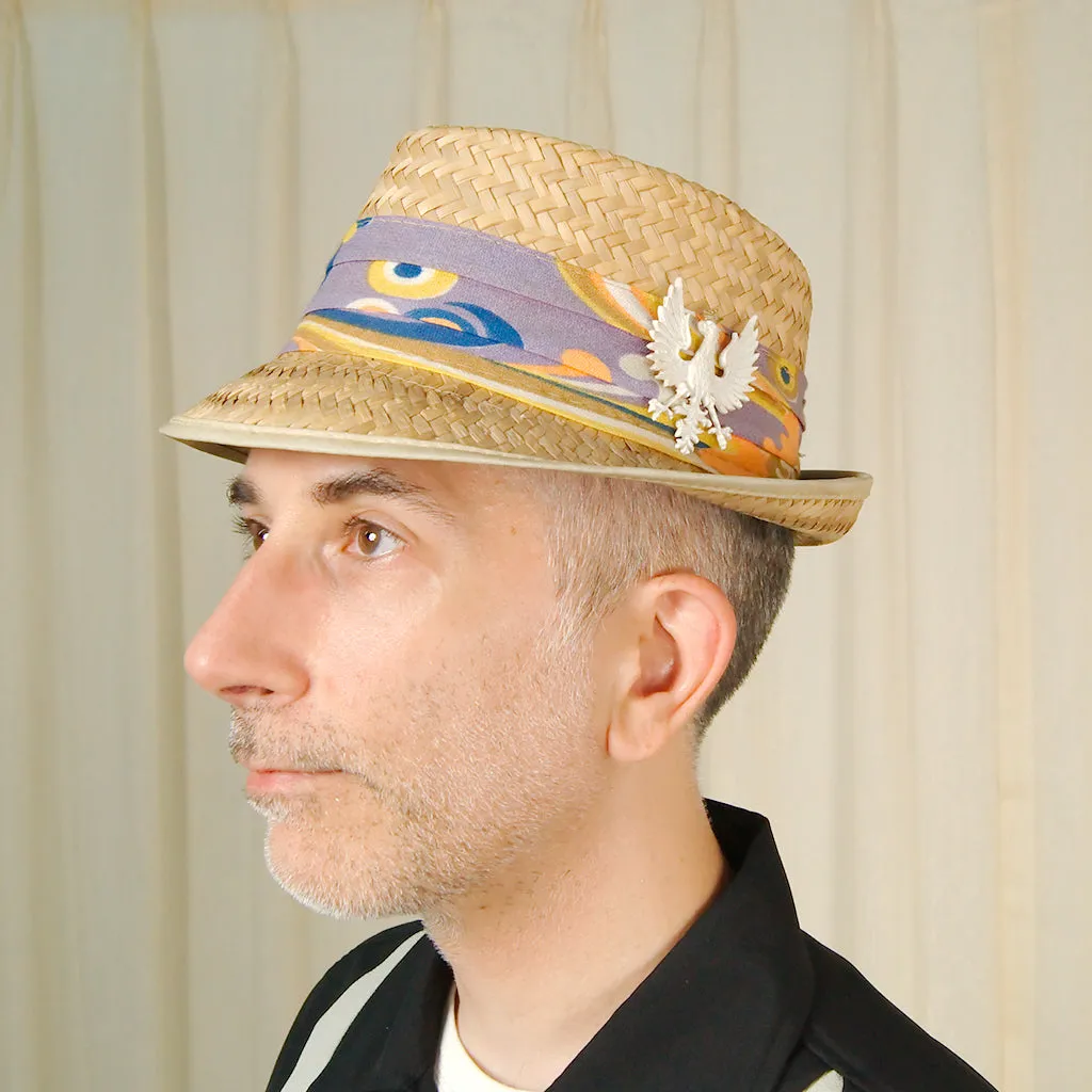 1950s Straw Polish Falcon Hat