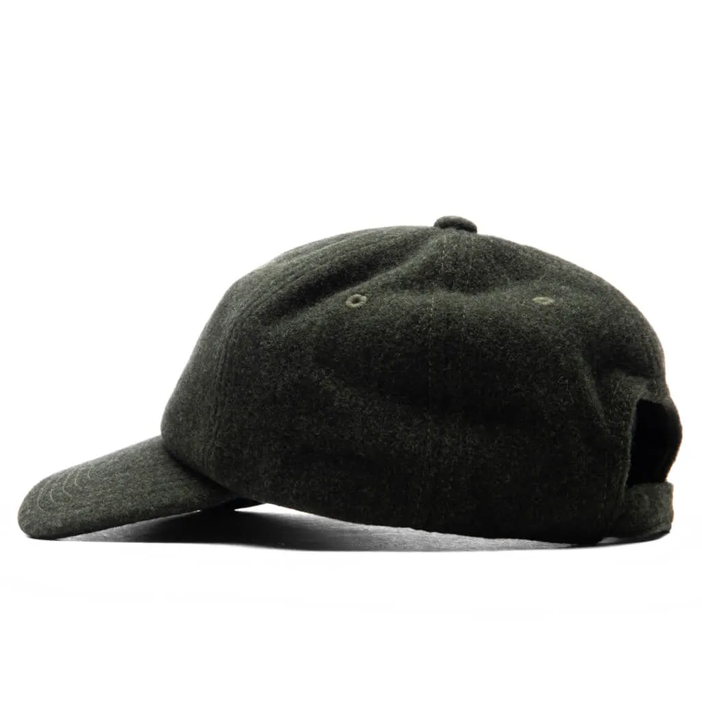 6 Panel Wool Cap - Green