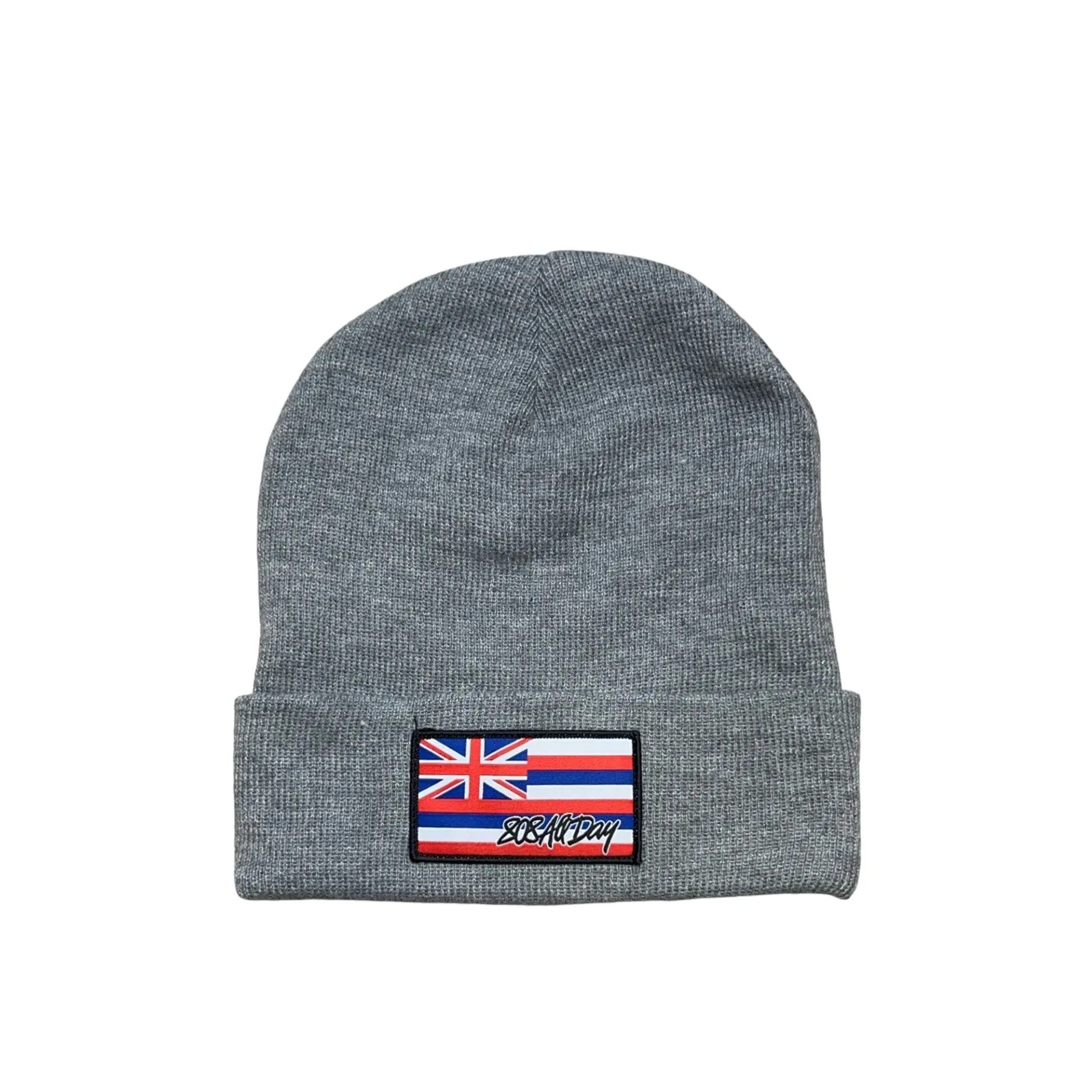 808ALLDAY Grey Flag Beanie