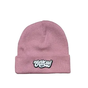 808ALLDAY Mauve Script Beanie