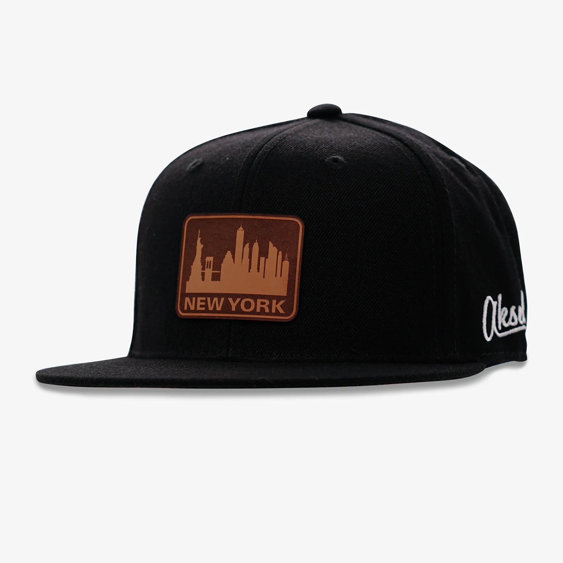 Aksels Laser New York Skyline Rectangle Snapback Hat