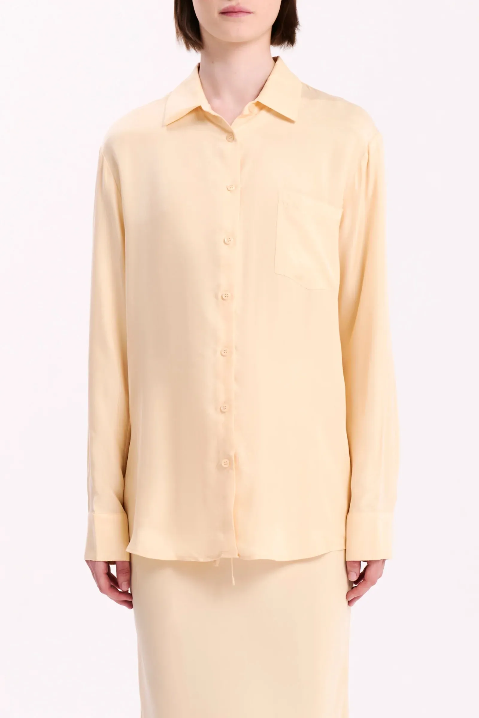 Ari Cupro Shirt Straw