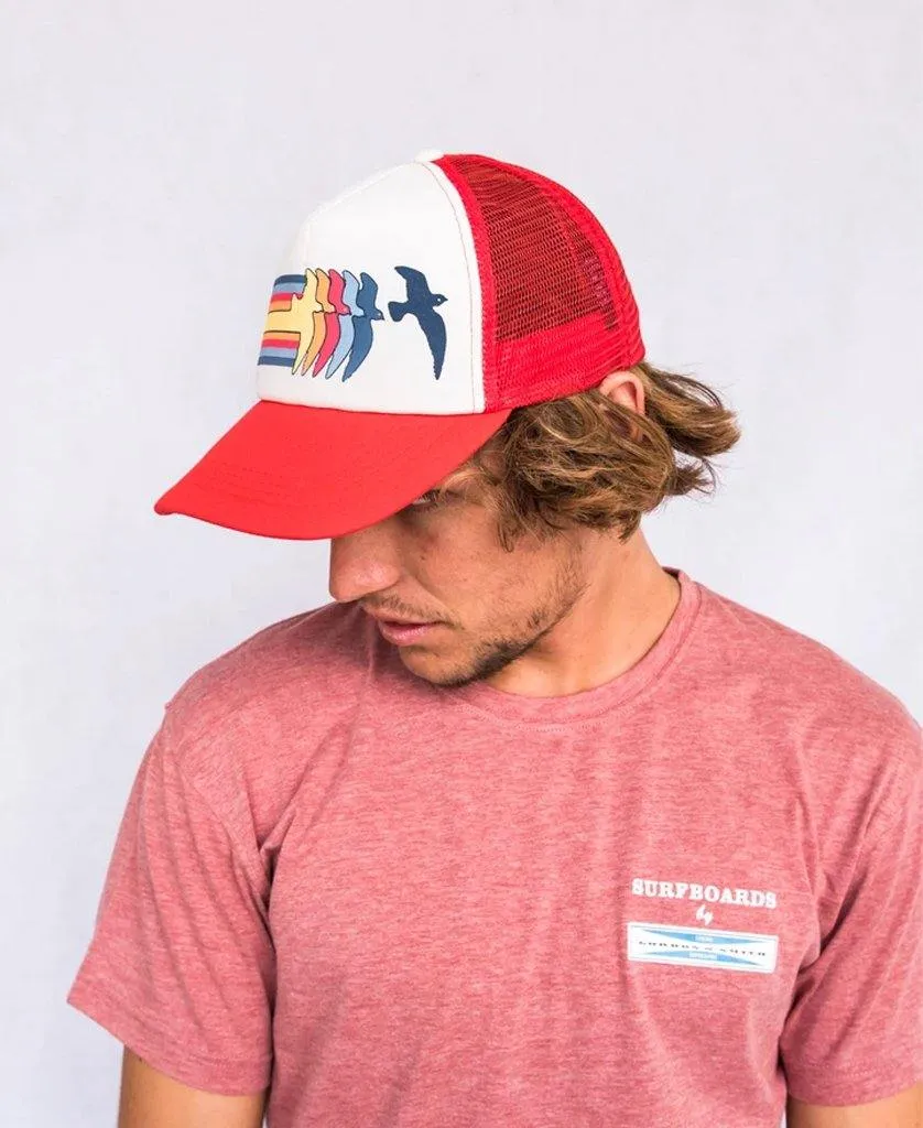 Birds Trucker Cap | Red