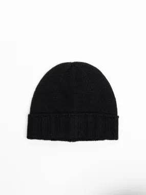 Black Cashmere Beanie