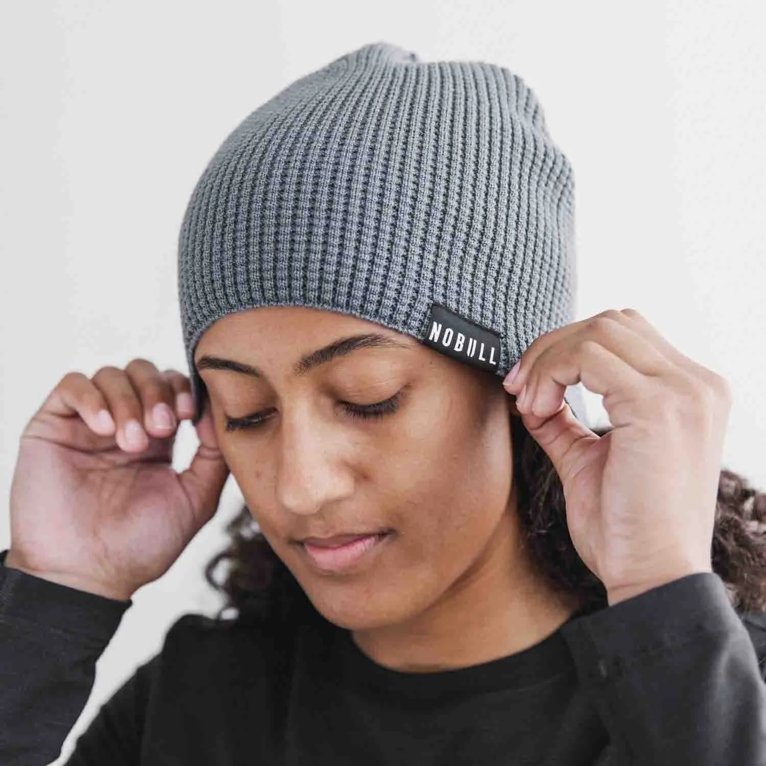 Blended Merino Wool Waffle Beanie