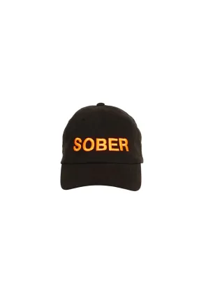 Cap "Sober"- black/orange