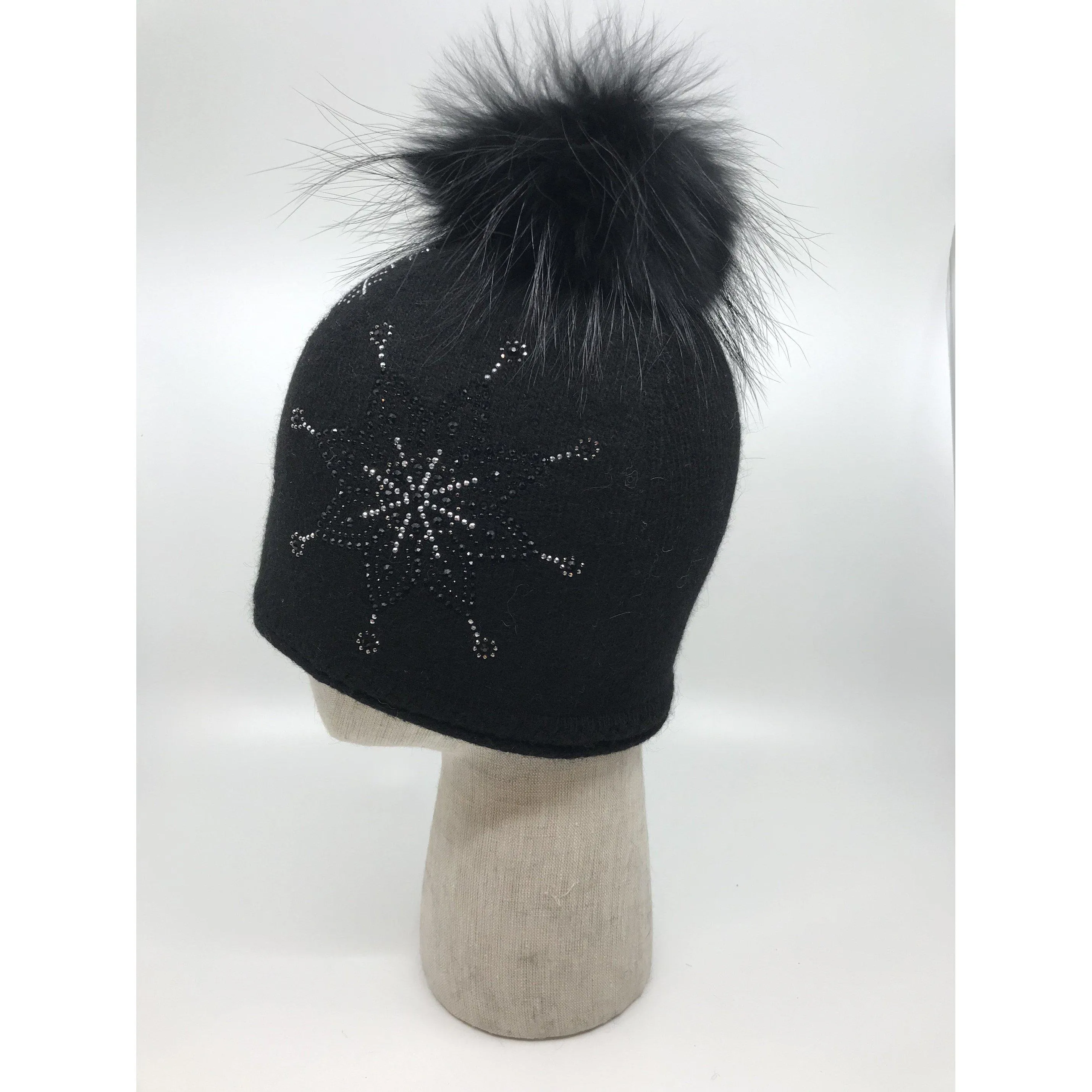 Cashmere Beanie Black