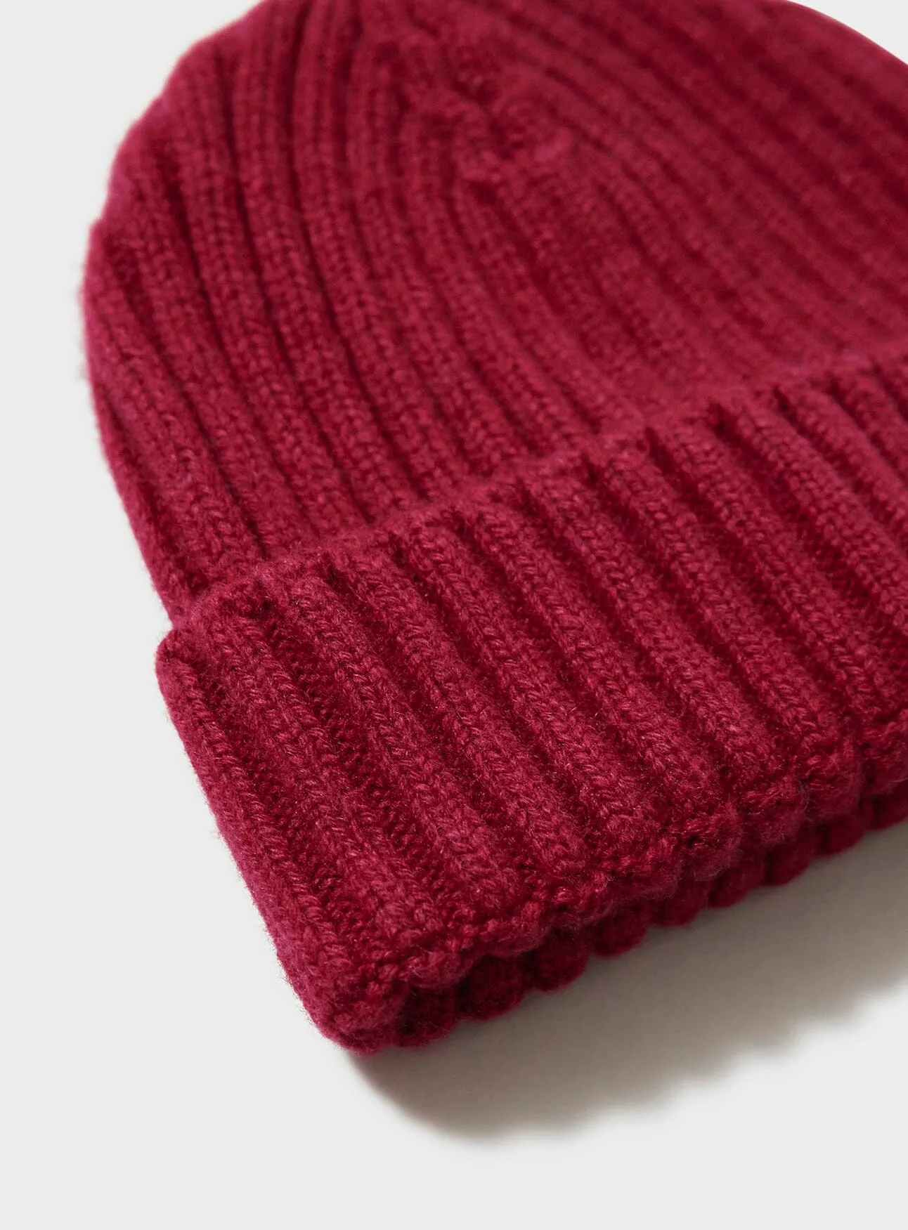 Cashmere Red Beanie Hat