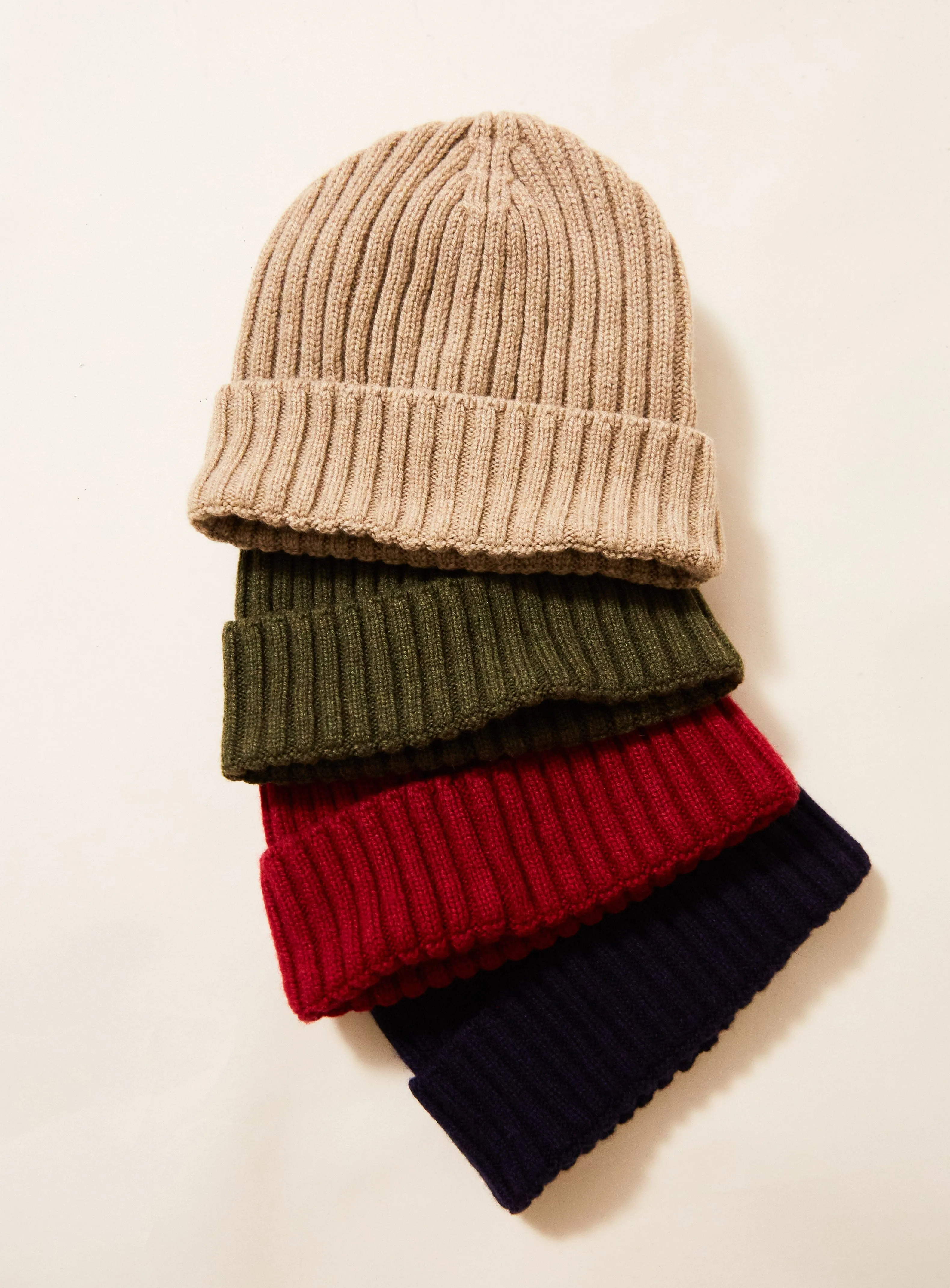 Cashmere Red Beanie Hat