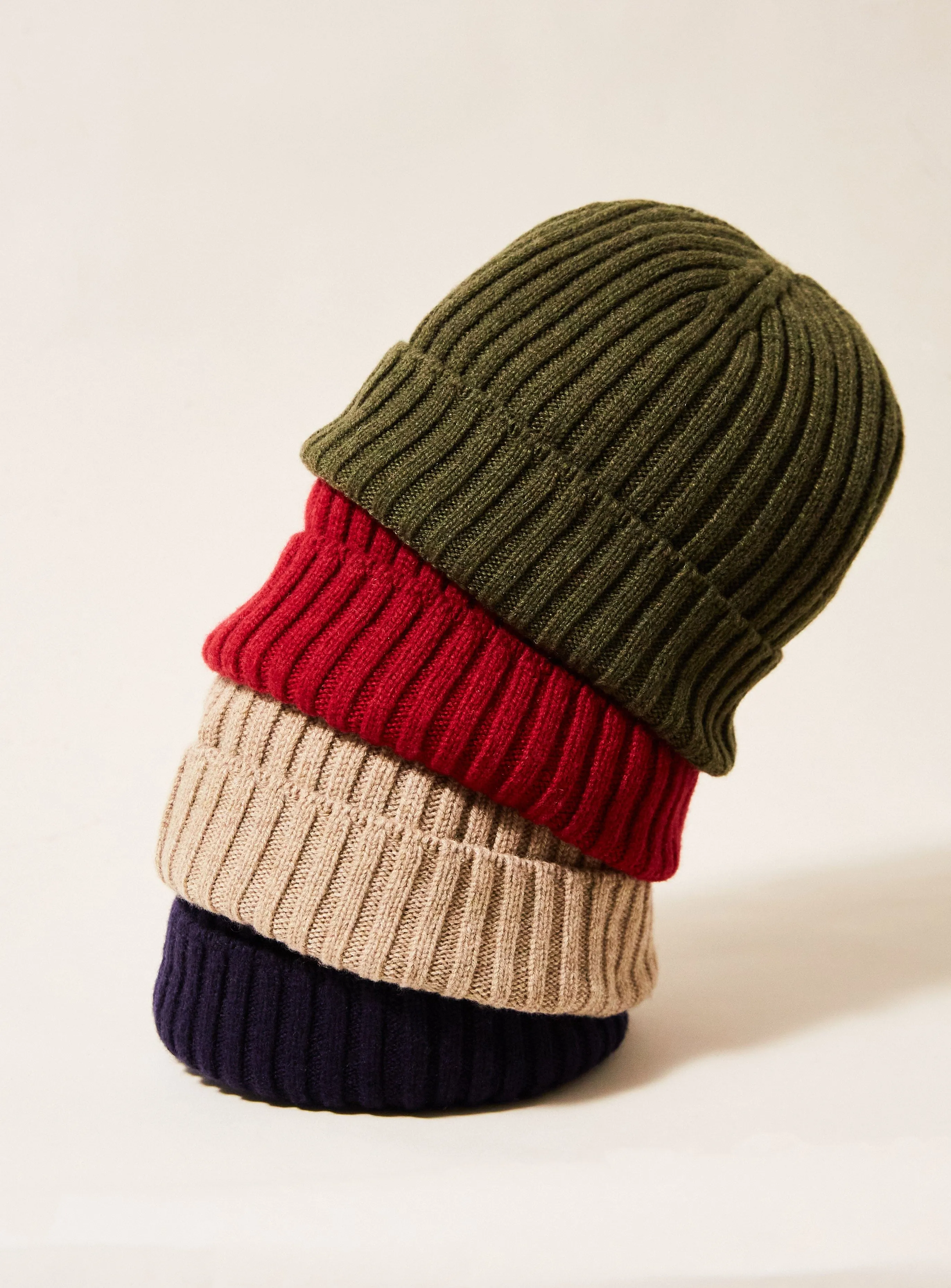 Cashmere Red Beanie Hat