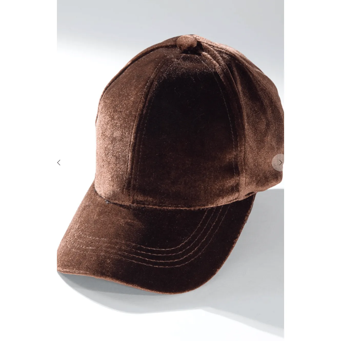 Casual Velvet Baseball Cap