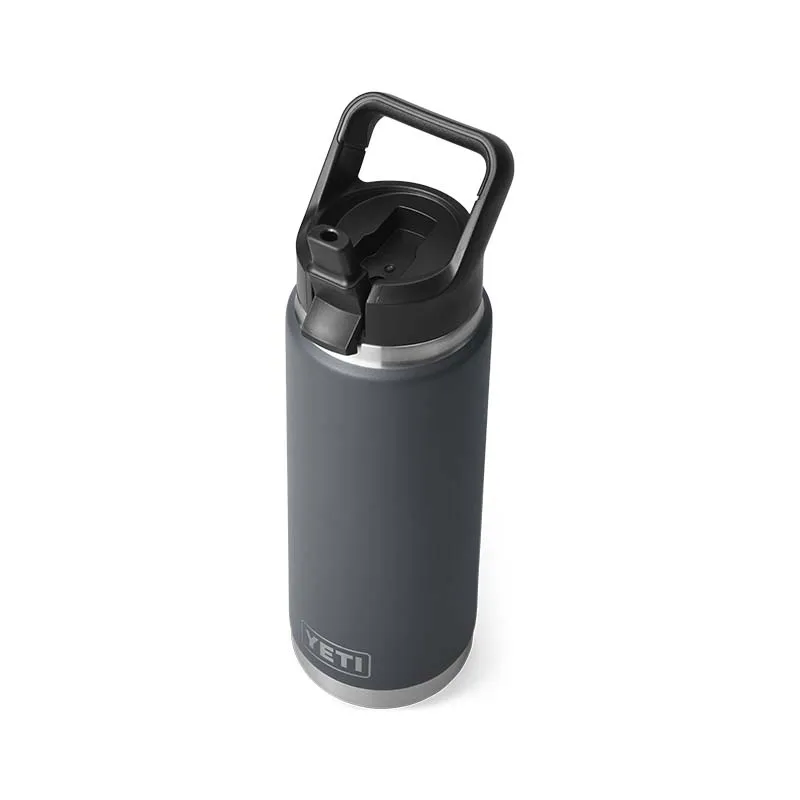 Charcoal 26oz Straw Water Bottle