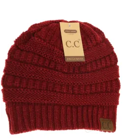 Classic CC Beanie - Burgundy