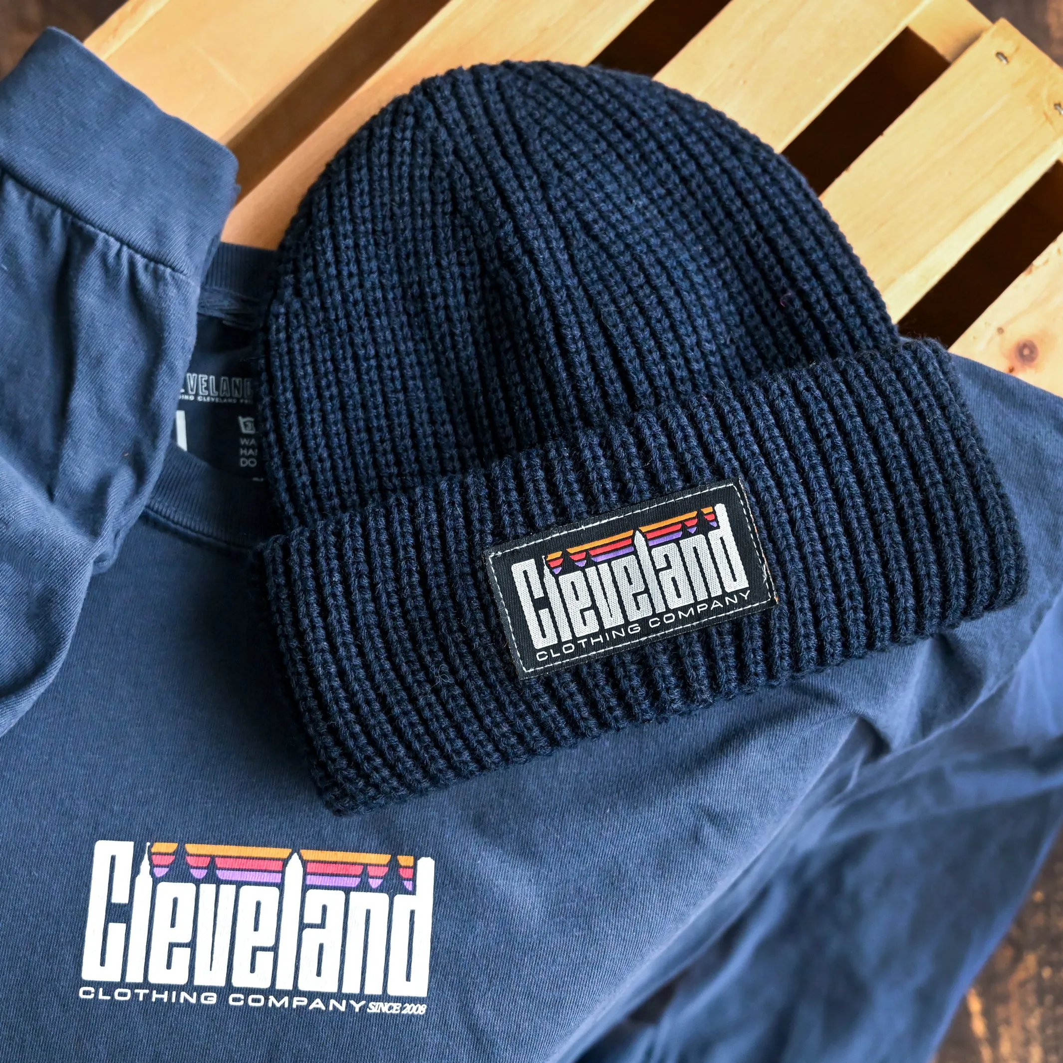 Cleveland Outdoor Beanie - Navy