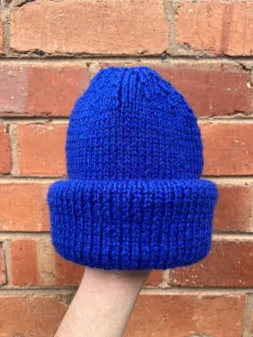 Stylish Cobalt Blue Fisherman Beanie