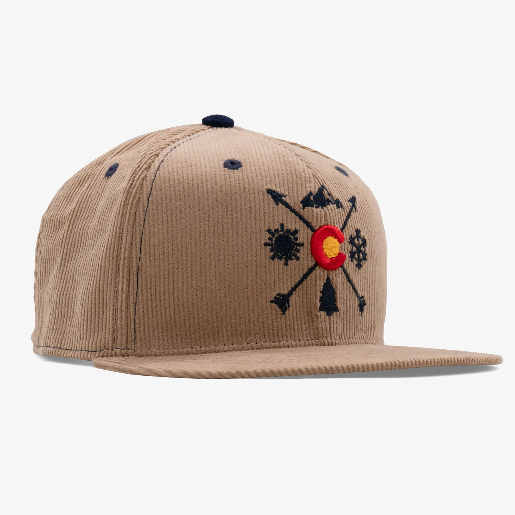 Colorado Arrows Corduroy Flatbill Snapback Hat