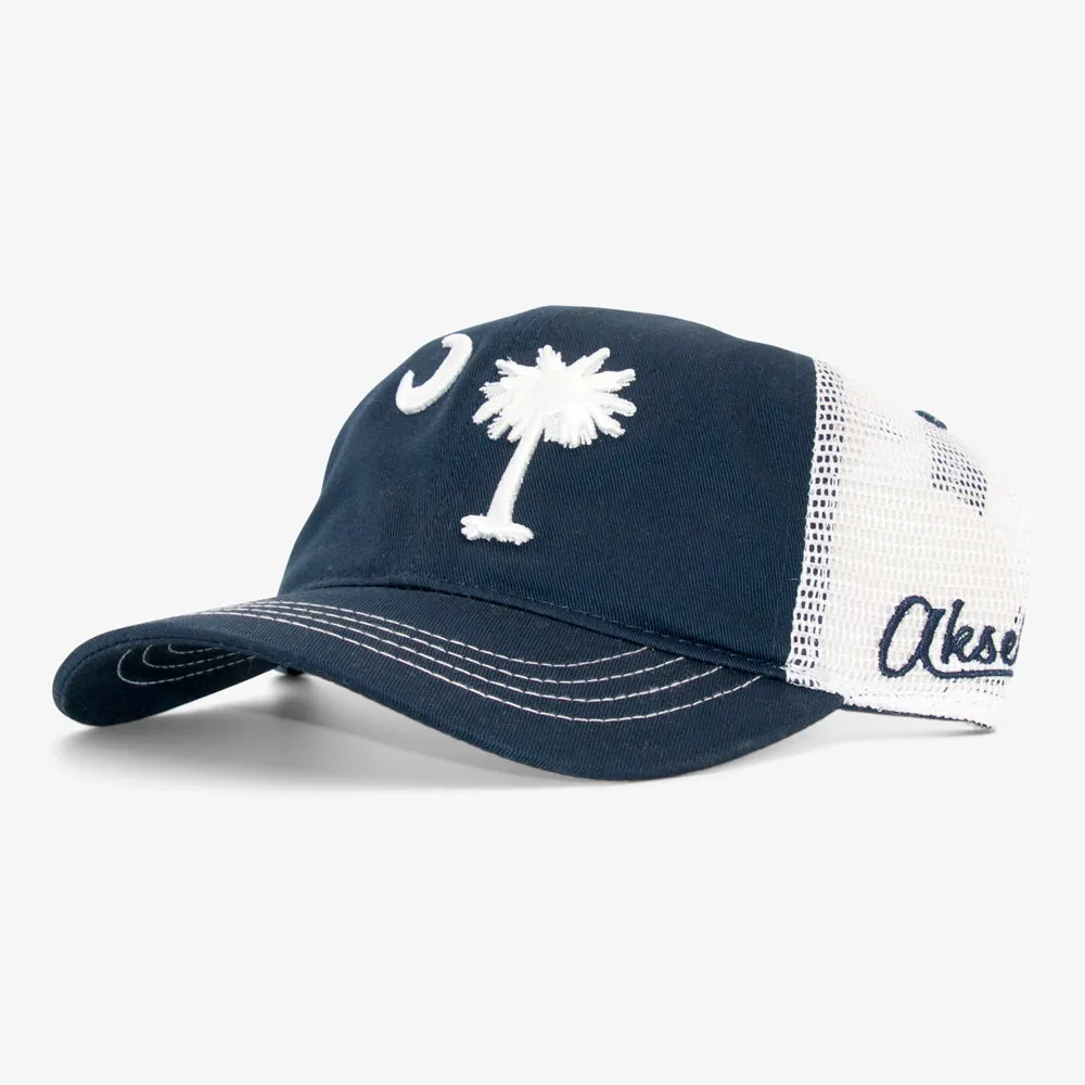 Curved South Carolina Flag Trucker Hat