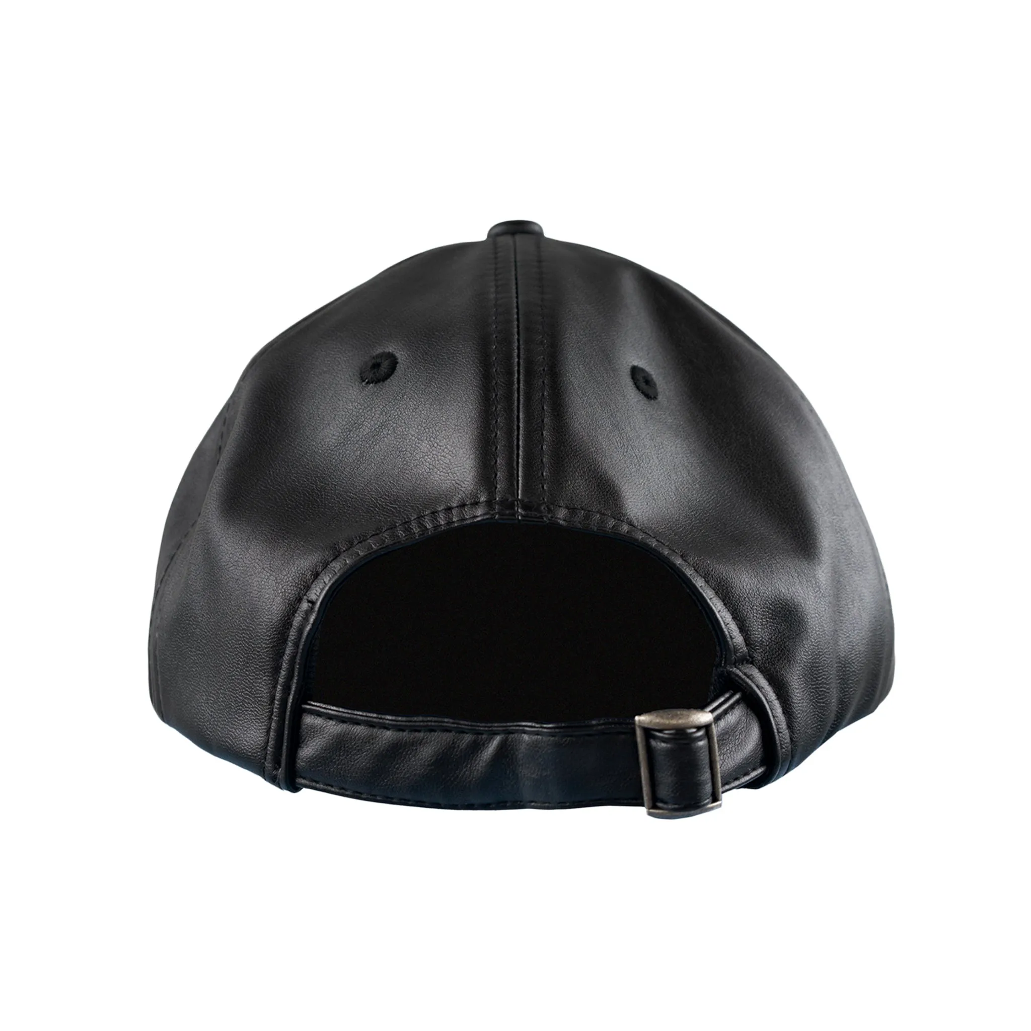 Debossed Vegan Leather Cap