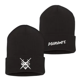 DIAMANTE LOGO BEANIE