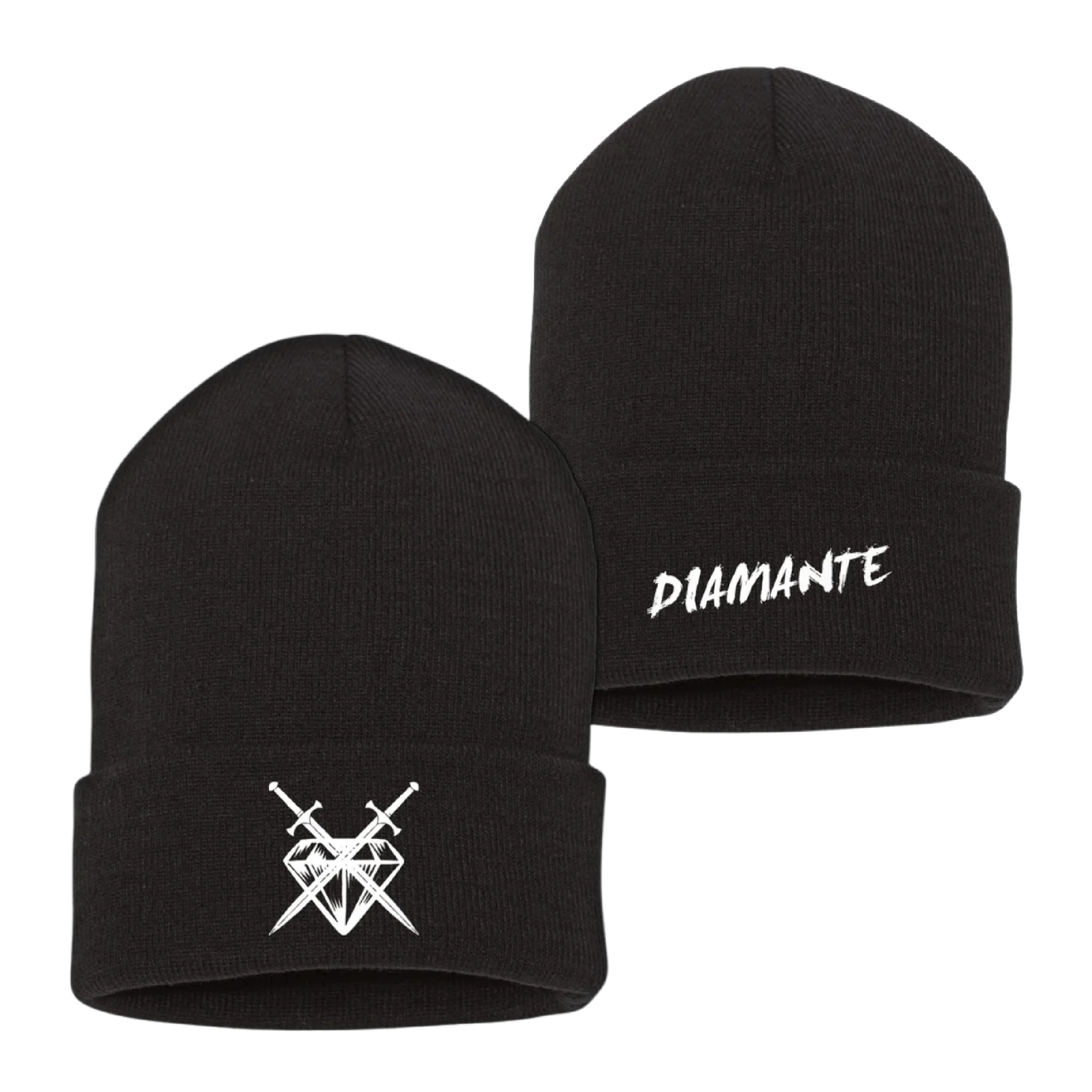 DIAMANTE LOGO BEANIE