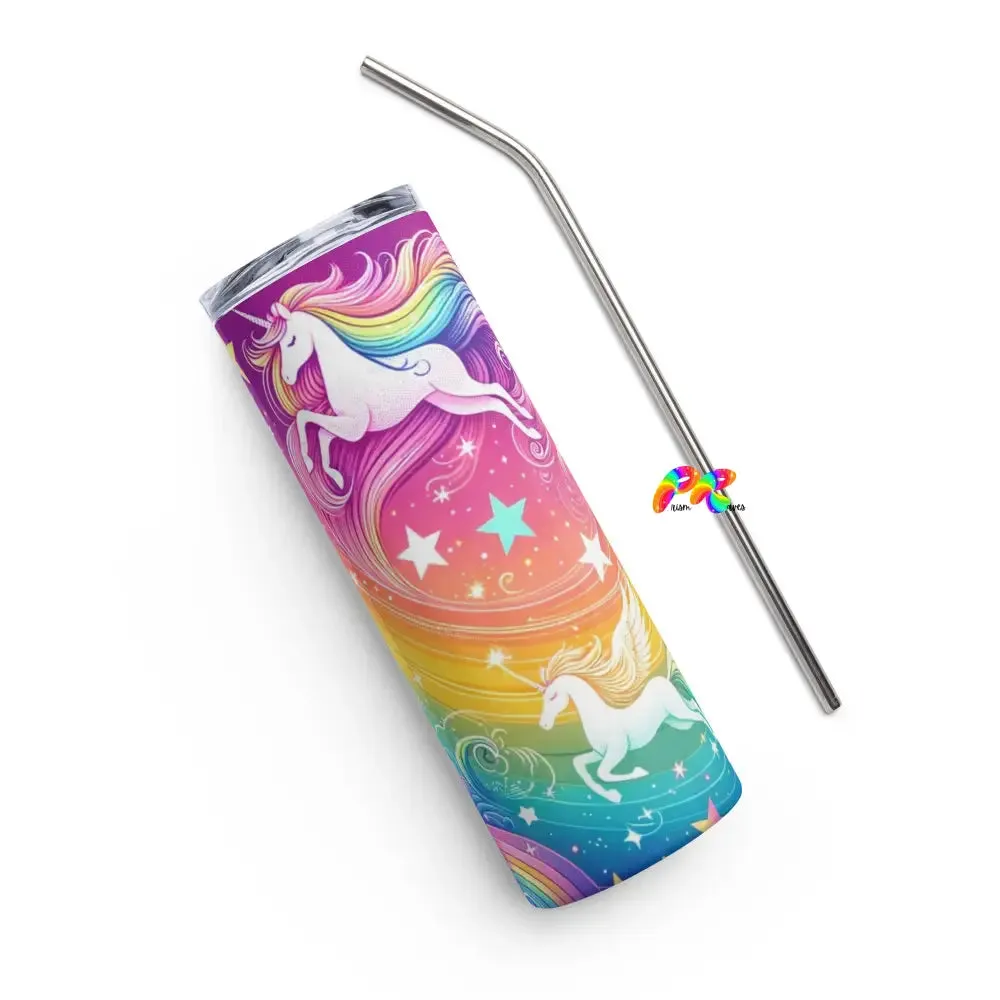 Dreamscapes Stainless Steel Tumbler With Straw