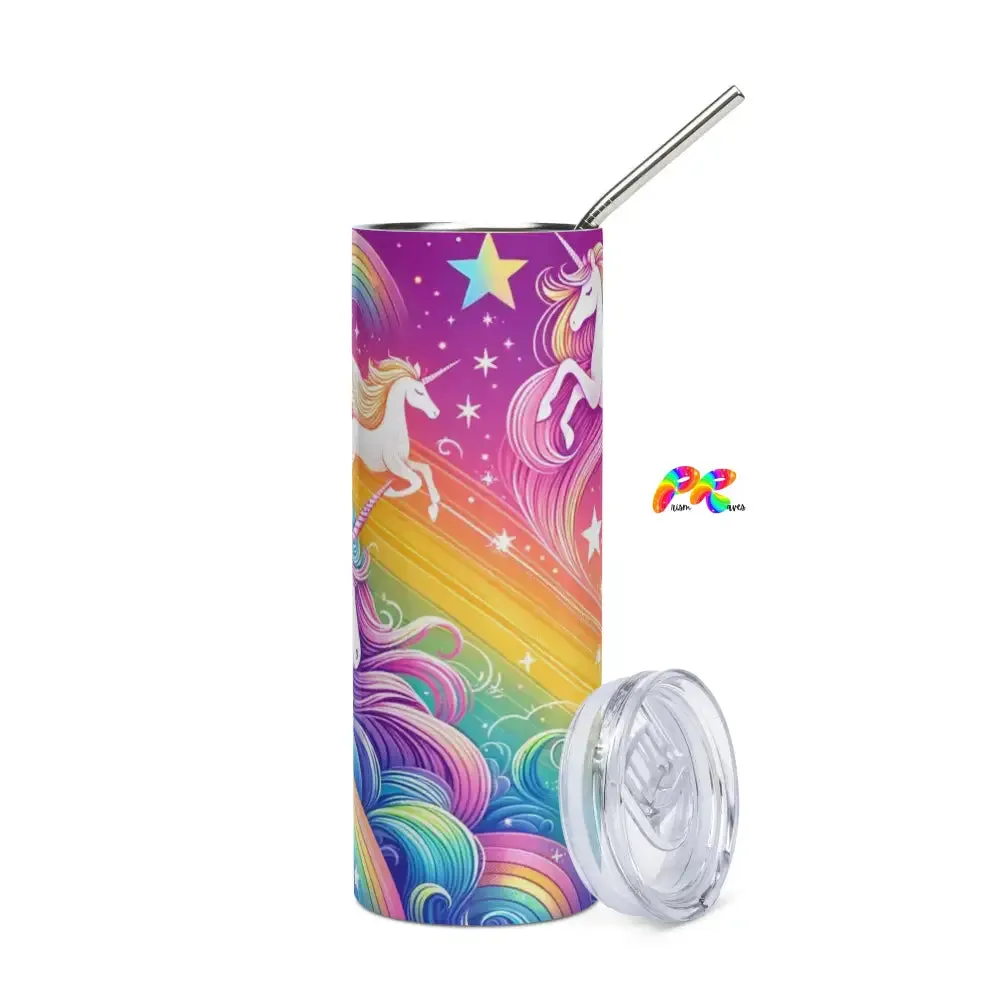 Dreamscapes Stainless Steel Tumbler With Straw