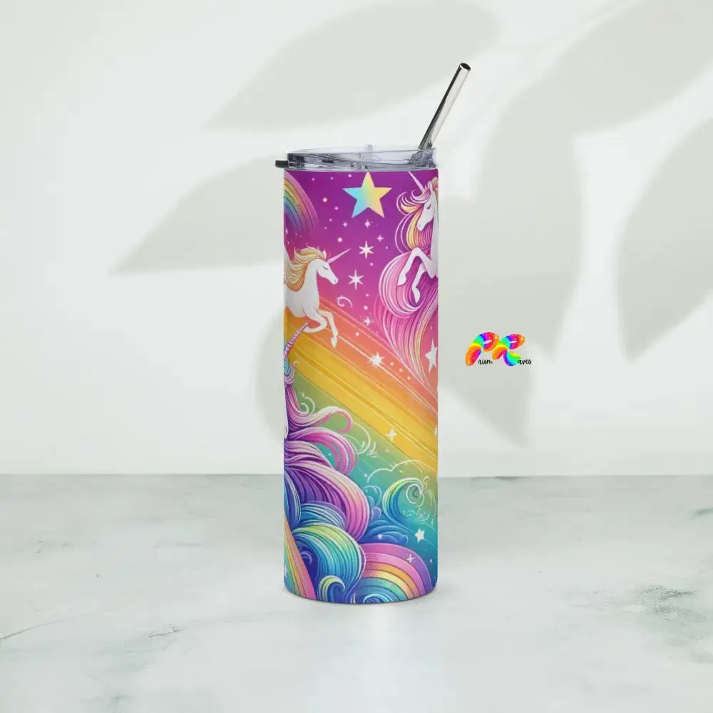 Dreamscapes Stainless Steel Tumbler With Straw