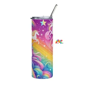 Dreamscapes Stainless Steel Tumbler With Straw