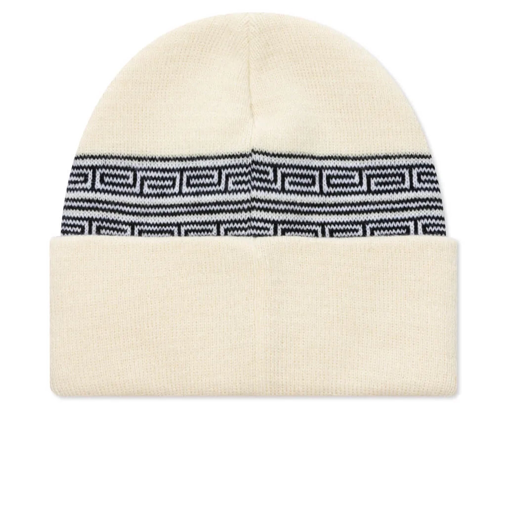 Greek Cuff Beanie - Ivory