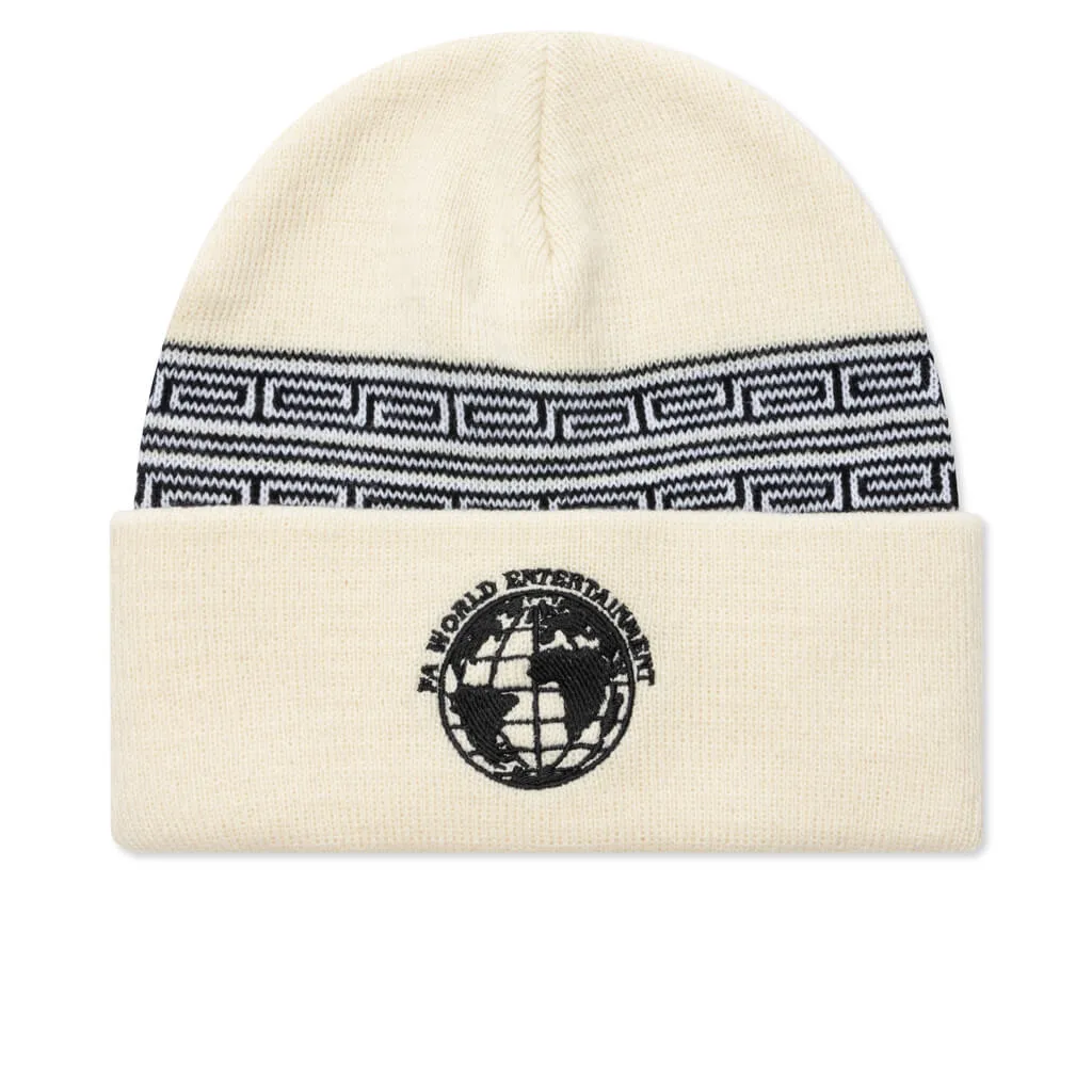 Greek Cuff Beanie - Ivory