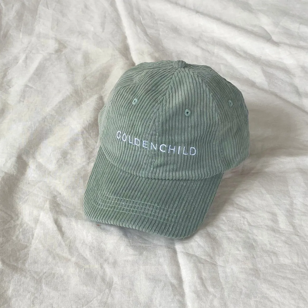 Kids Corduroy Cap - Sage