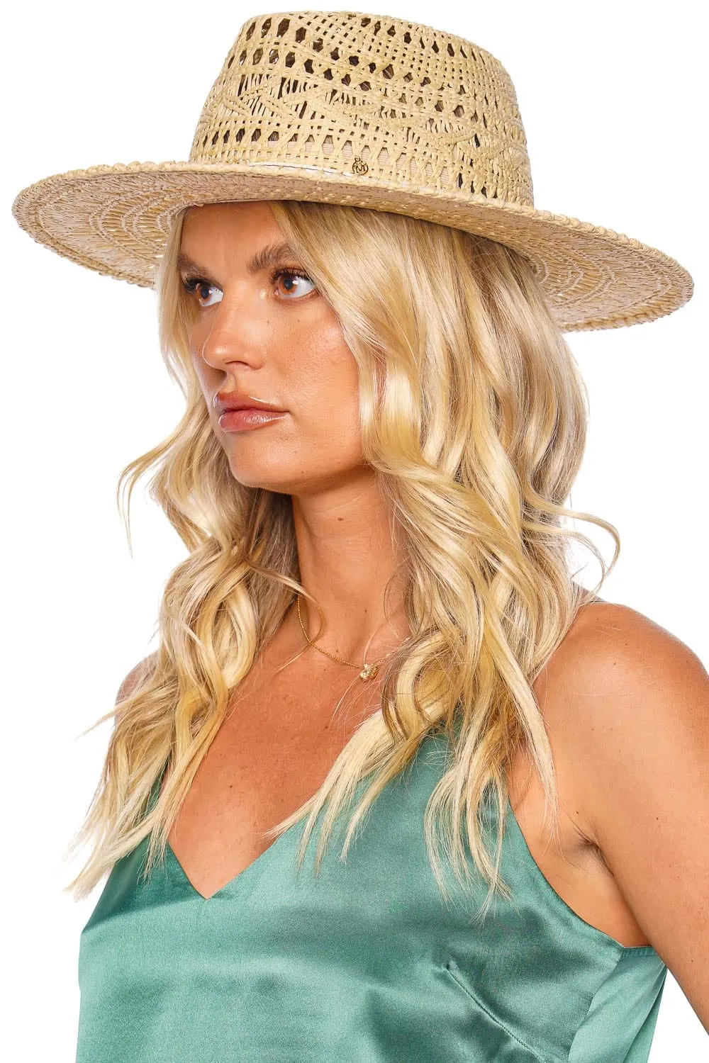 Kyra Natural Straw Fedora Hat