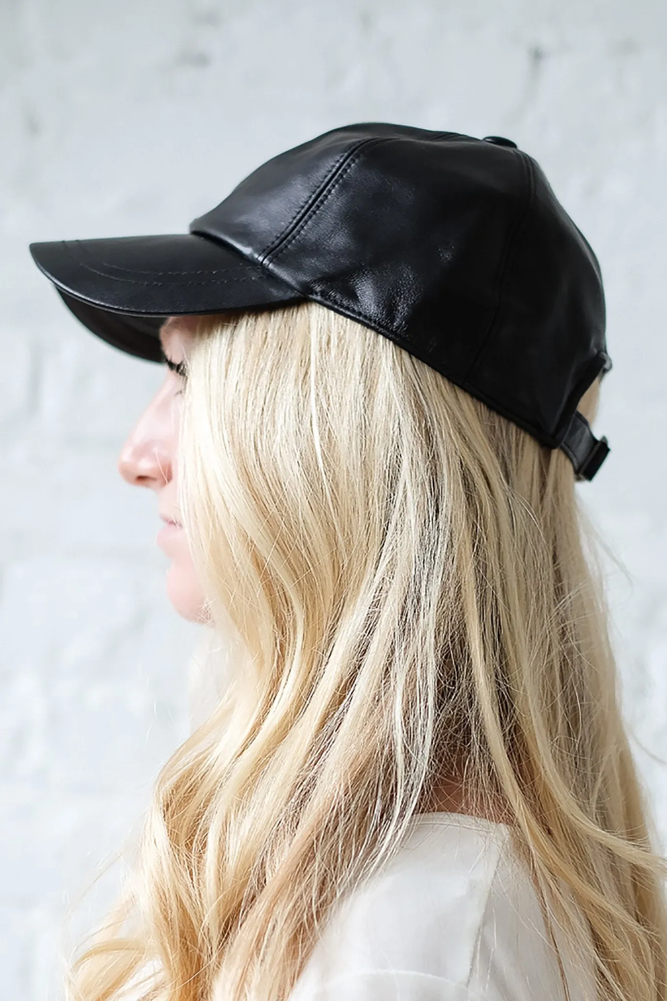 Leather Baseball Cap