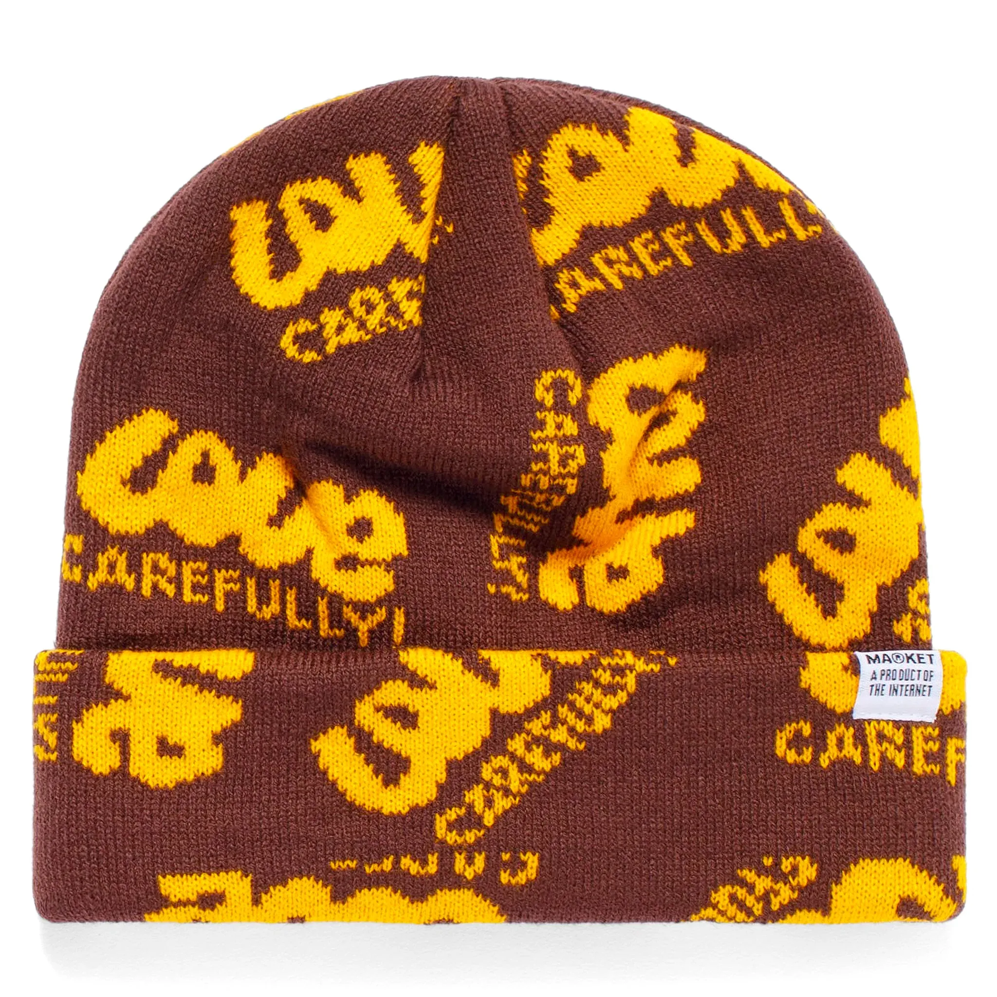 LOVE CAREFULLY BEANIE (Brown)