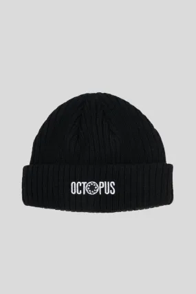 Octopus Fisherman Beanie - Black