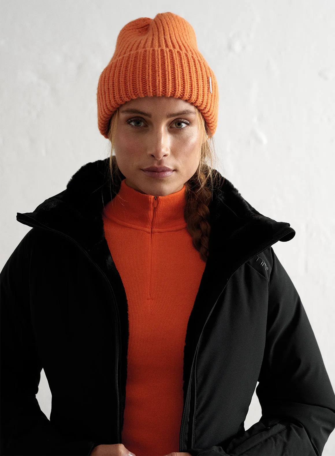 Orange Chunky Beanie