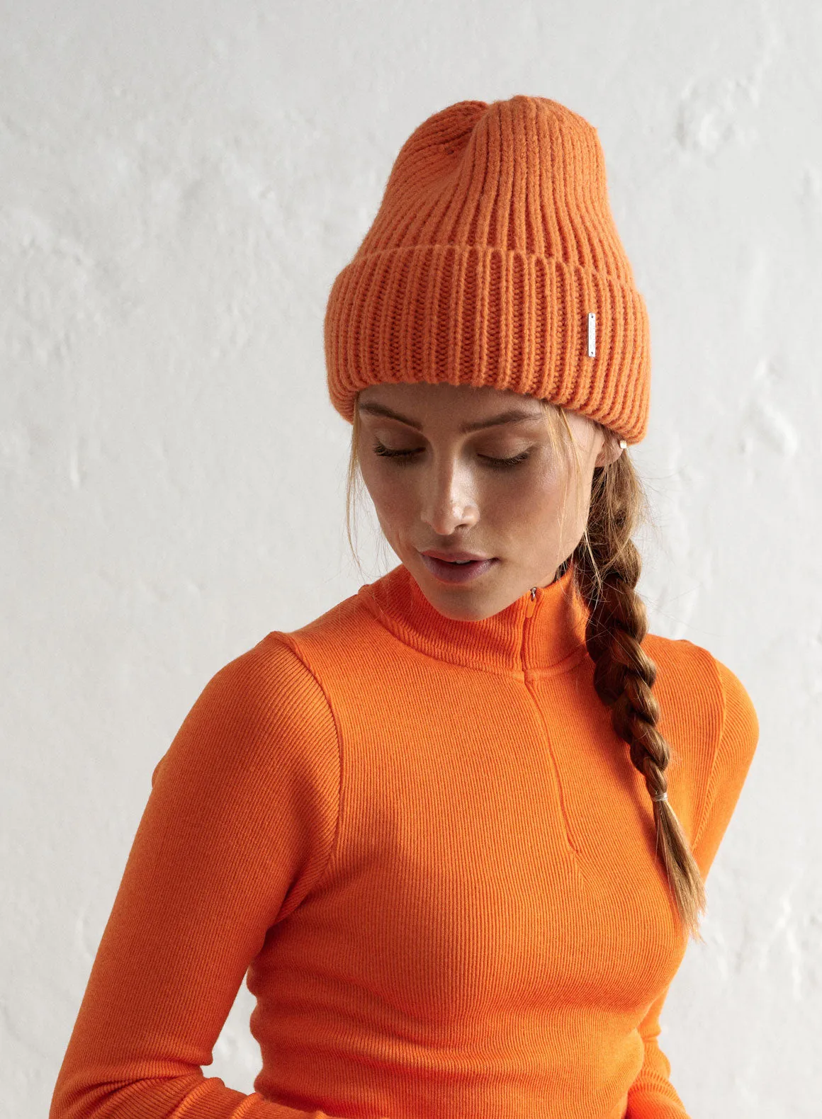 Orange Chunky Beanie