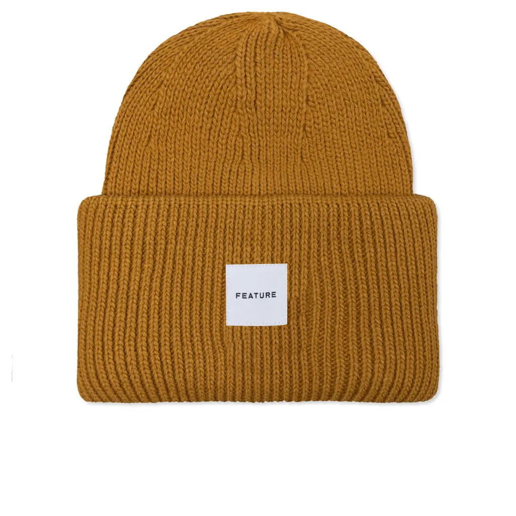 Oversized Beanie - Golden Rod