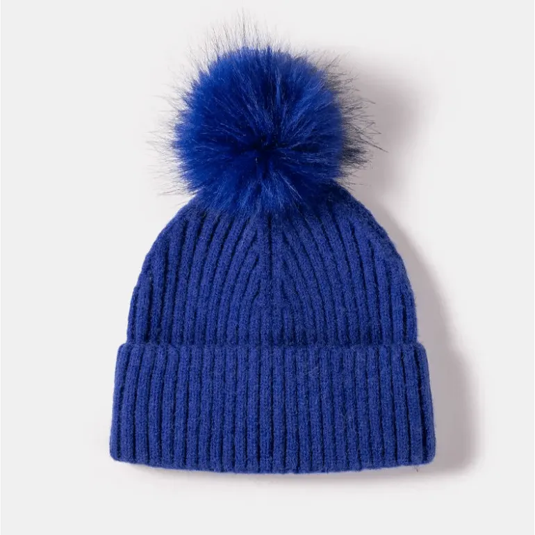 Pom Ribbed Beanie