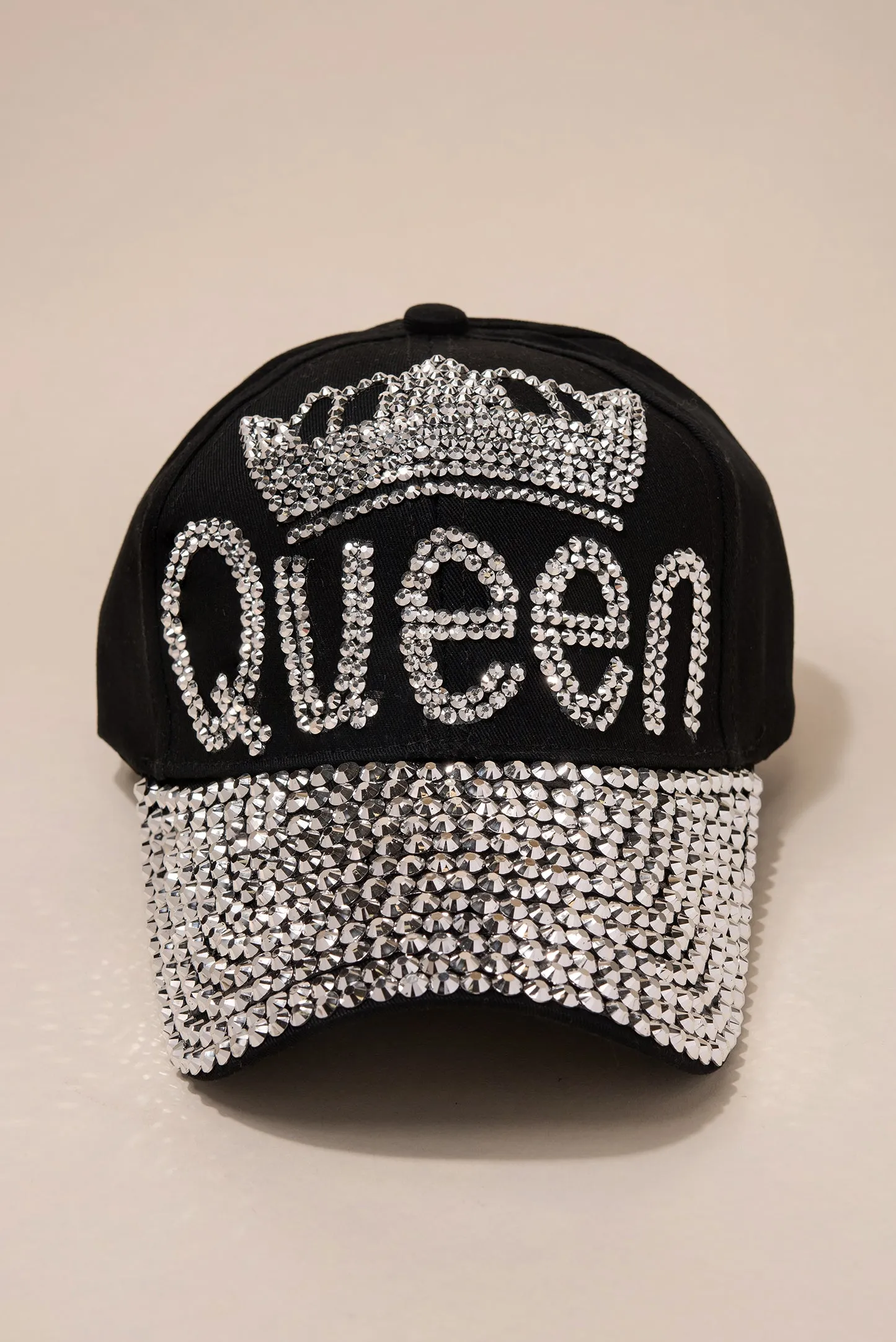 Queen Rhinestone Brim Cap