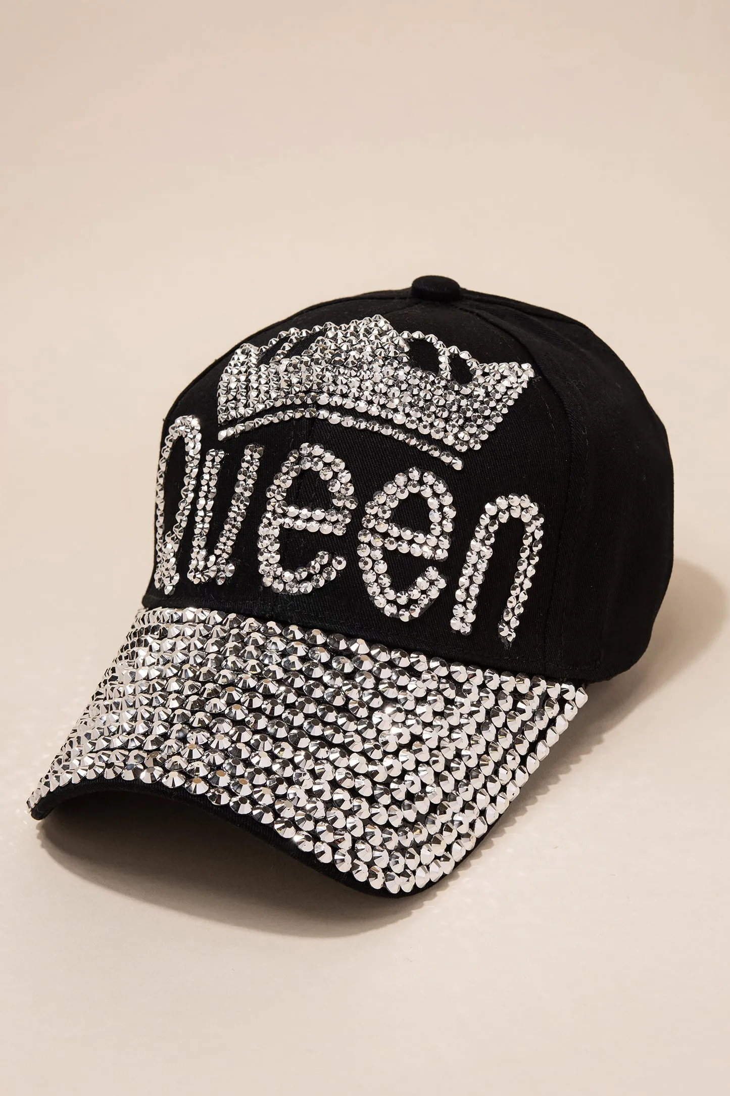 Queen Rhinestone Brim Cap