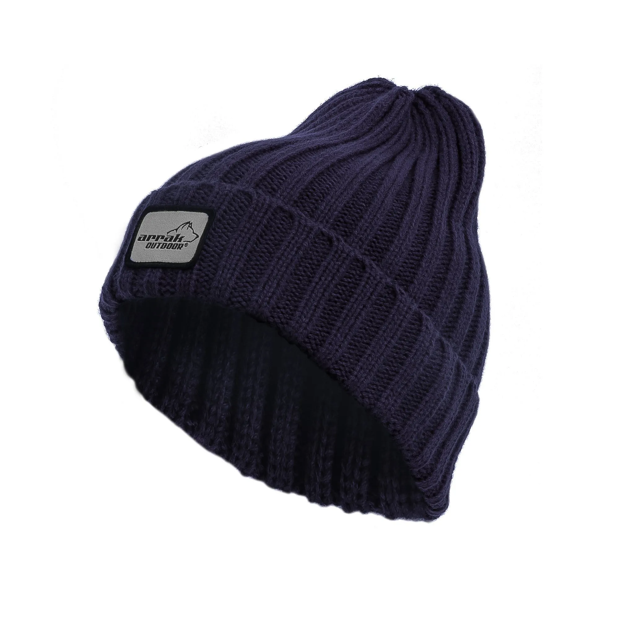 Ribbed Beanie (Navy)