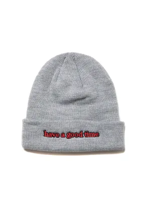 SIDE LOGO BEANIE HEATHER GRAY