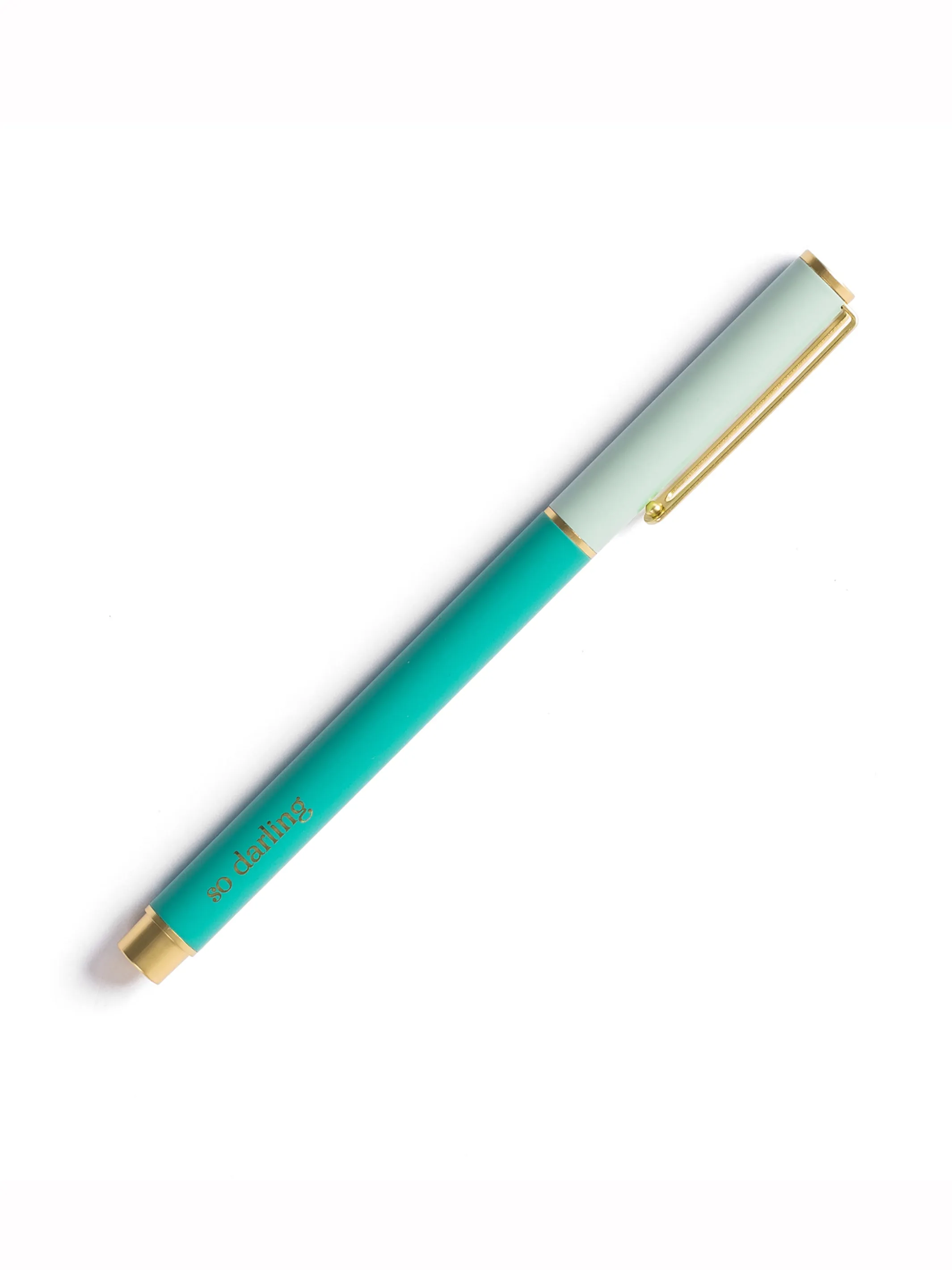 Snap Cap Pen | Colorblock Teal