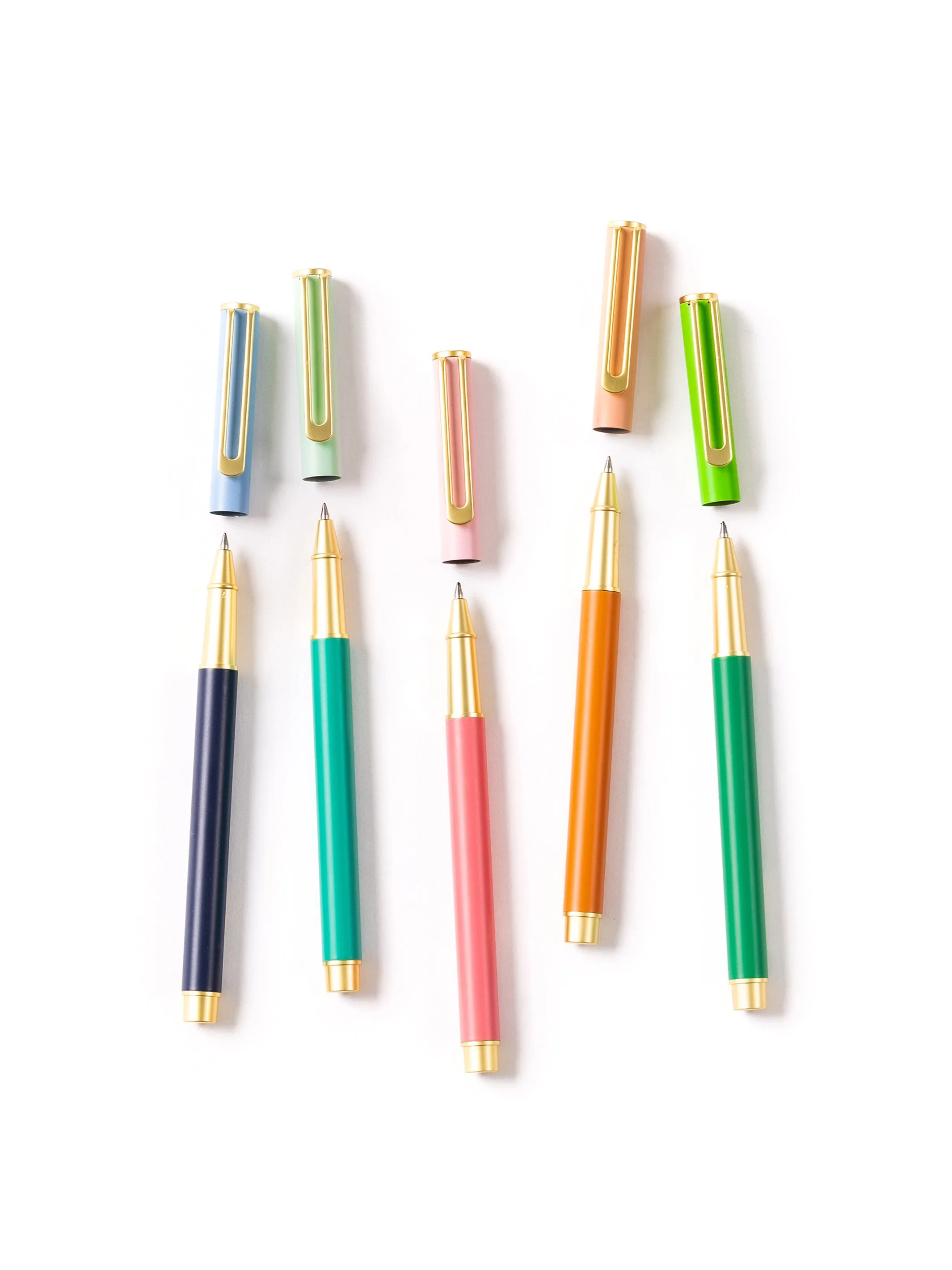 Snap Cap Pen | Colorblock Teal