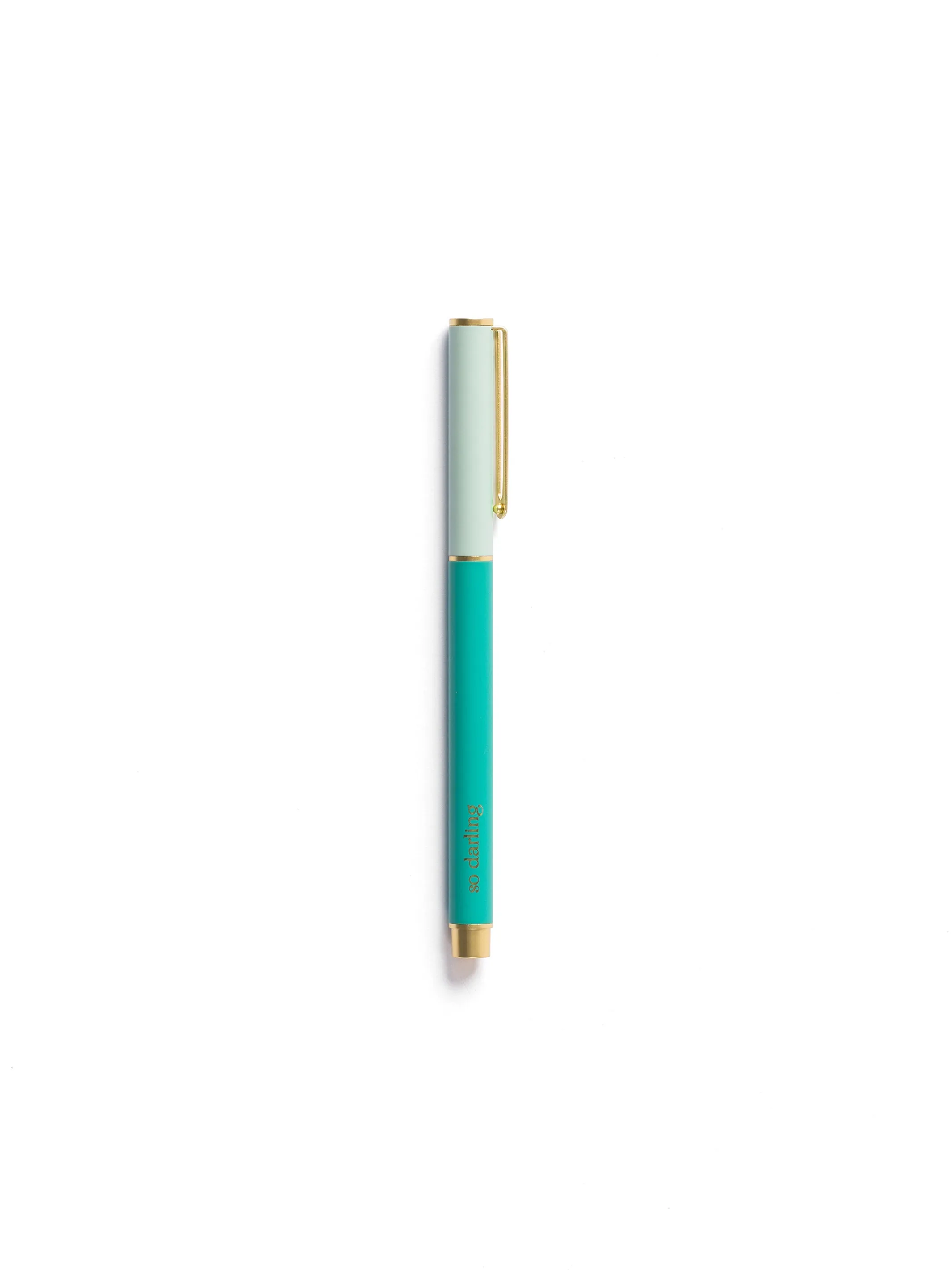 Snap Cap Pen | Colorblock Teal