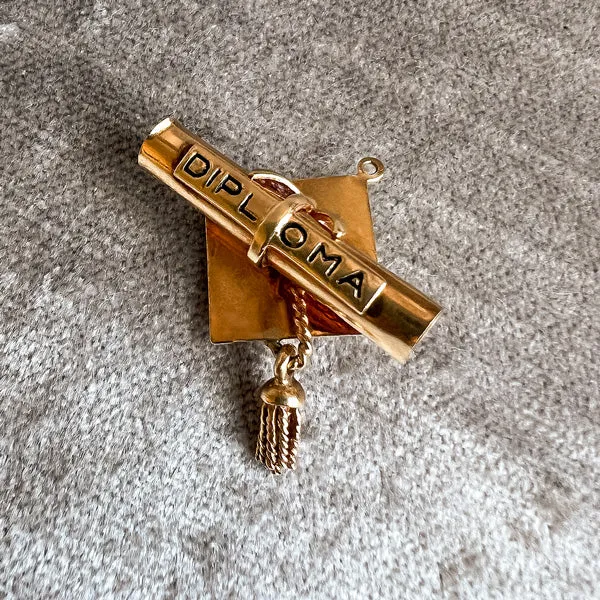 Vintage Diploma & Cap Charm