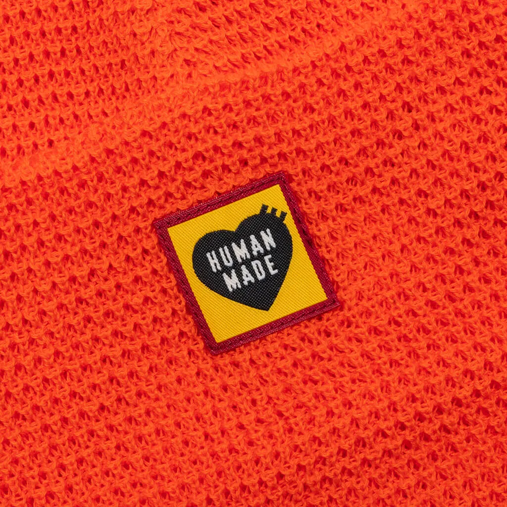 Waffle Beanie - Orange